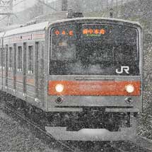 205系5000番台の行先表示器がLEDに