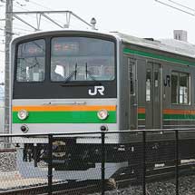 205系600番台Y11編成が構内試運転