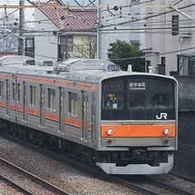 205系もとナハ5・6編成が武蔵野線で営業運転を開始