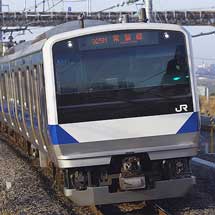 クハE531-21が旧スカートで営業運転に