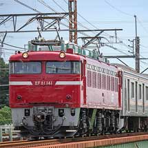 205系M30編成が配給輸送される