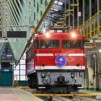 秋田総合車両センターで「往年の電機、集結の刻」開催