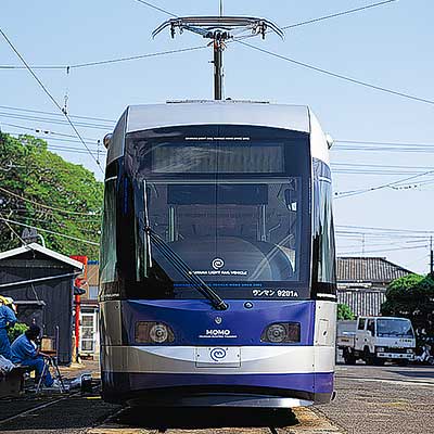 岡山電気軌道の紙絵馬付き路面電車切符登場