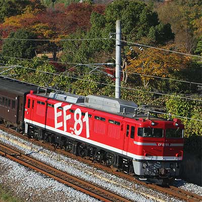 EF81、24系客車5両編成 EF81 95，旧客5両をけん引｜鉄道ニュース｜2007年11月26日掲載