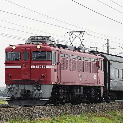 ED75 759，旧客回送をけん引｜鉄道ニュース｜2008年10月16日掲載｜鉄道