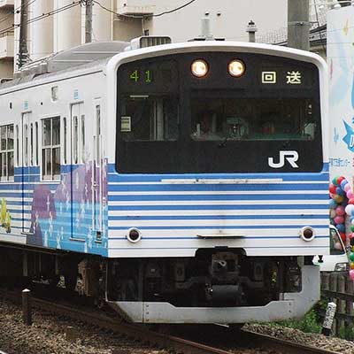 201系「四季彩」，長野総合車両センターへ｜鉄道ニュース｜2009年7月24