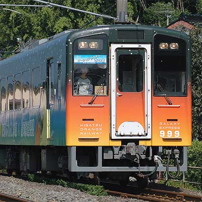 肥薩おれんじ鉄道「銀河鉄道999ラッピング列車」が鹿児島中央へ｜鉄道