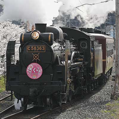 SLパレオエクスプレス”に「さくら」のヘッドマーク｜鉄道ニュース