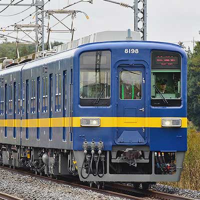 東武8000系8198編成が「フライング東上」カラーとなって出場｜鉄道