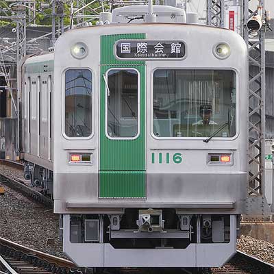 JR 国鉄 行先板 京都 胡麻 京都市交10系第16編成の車外行先表示器がLED化される|鉄道