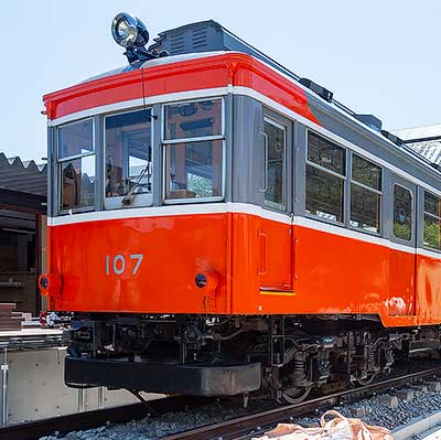 引退目前「吊り掛け式」の音を記録 箱根登山鉄道モハ１形|47NEWS（よんななニュース） 箱根登山電車 モハ1形 107号車 組立スマホペンスタンド 箱根登山鉄道箱根湯本強羅小田原小田急