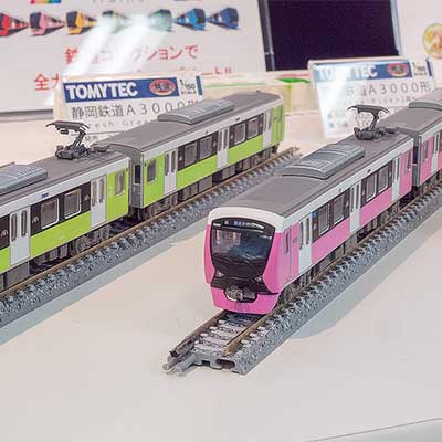 トミーテック，静岡鉄道A3000形（Pretty Pink・Fresh Green）を「鉄道