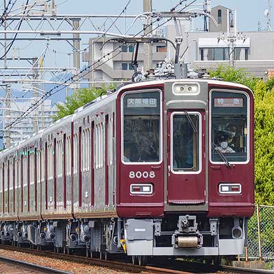 阪急電鉄8000系(8007F)更新車(宝塚線)　8両 阪急8000系宝塚線所属唯一の8両編成未更新車 | ぐーさんの撮影記