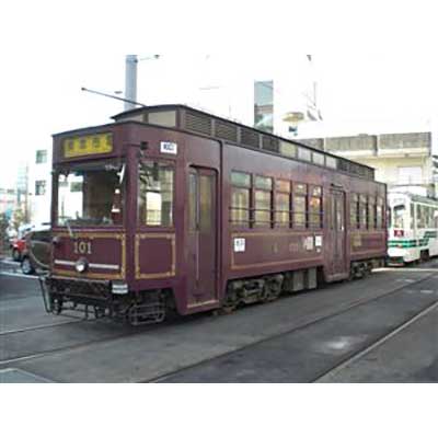 熊本市交通局，レトロ調電車101号を使用した「市電ミュージアム