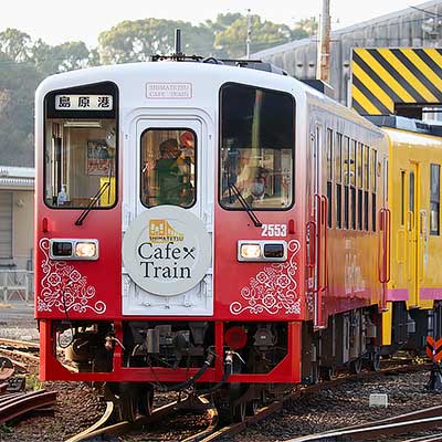 島原鉄道キハ2553「Cafe Train Kamone」が営業運転を開始｜鉄道