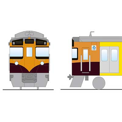 西武鉄道社紋　黄色の下に赤電塗装入り 西武鉄道社紋 黄色の下に赤電塗装入り - メルカリ