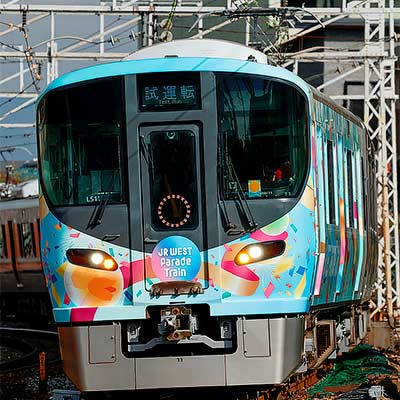 323系 「JR WEST Parade Train ラッピング仕様車両」 8両 JRゆめ咲線の車両が「オープンカー」に!? 万博開催に向け「JR