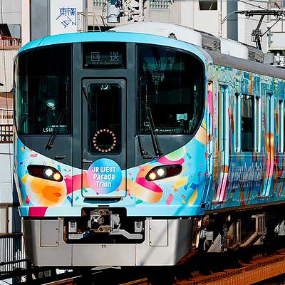 323系 JR WEST Parade Train ラッピング 8両 白色室内灯 323系 JR WEST Parade Train ラッピング 8両 白色室内灯