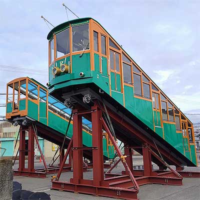 日立 世界に又とない展望車 六甲ケーブルカー