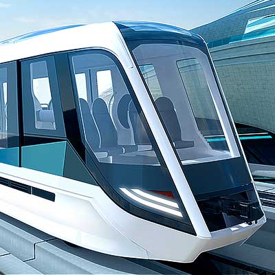 【新品未使用】三菱重工業株式会社 プラント交通システム事業センターレア鉄道グッズ 三菱重工業，次世代新交通システムの新ブランド「Prismo」を開発