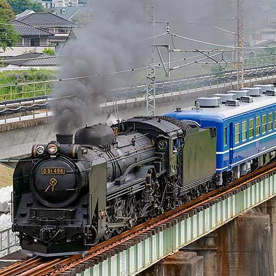 信越本線でD51 498＋12系客車＋GV-E197系による試運転実施｜鉄道