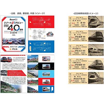 伊豆急行，2100系「リゾート21」デビュー40周年記念乗車券