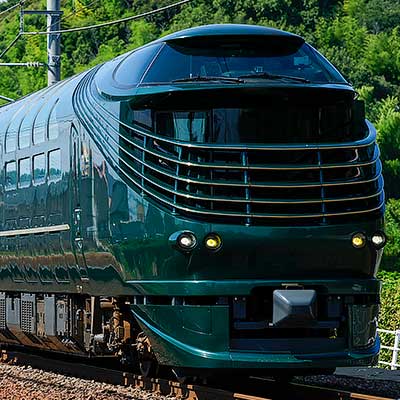 ぷちくん専用 N①TOMIX JR87系 TWILIGHT EXPRESS 瑞風 TWILIGHT EXPRESS 瑞風」4両編成による試運転が実施される|鉄道
