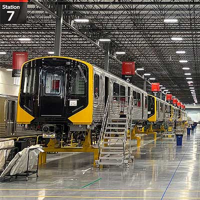 日立レール，米国・メリーランド州で新たな鉄道車両製造工場の本格稼働