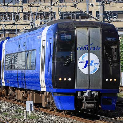 名鉄「ブルーミュースカイ」のヘッドマークが新デザインに｜鉄道