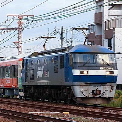 伊予鉄道7000系が甲種輸送される