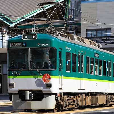 京阪大津線で「秋の行楽」ヘッドマーク｜鉄道ニュース｜2025年11月12日
