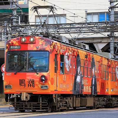 京阪大津線で「鳴潮」ラッピング電車運行｜鉄道ニュース｜2025年11月27