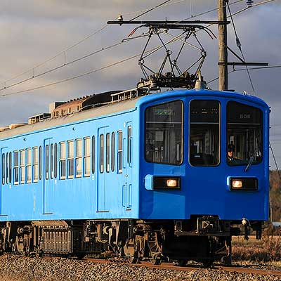 近江800形806編成がオリエントブルーに塗装変更される｜鉄道ニュース
